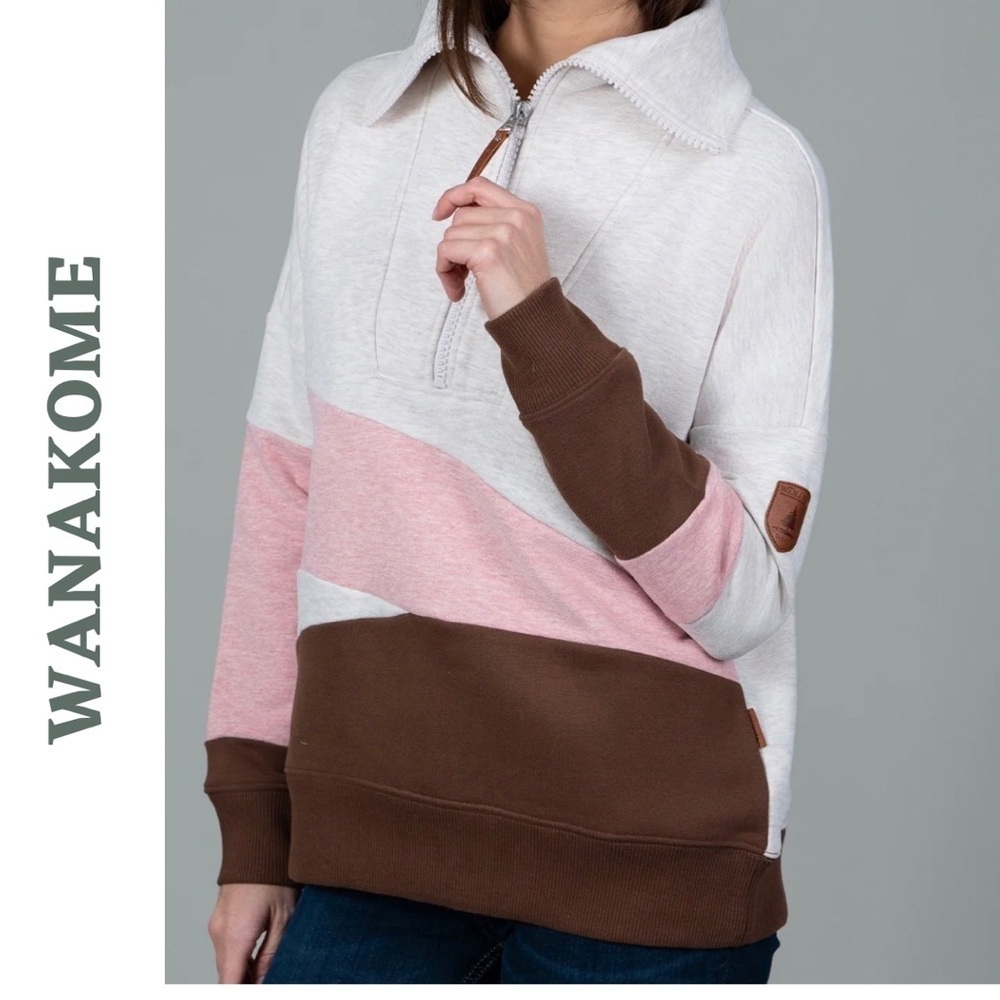 Wanakome Evie 1/4 Zip Pullover Extra Small XS NWT
